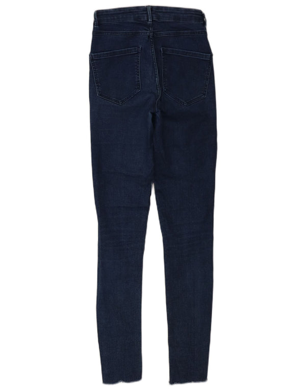 Zara Womens Trafaluc Distressed Skinny Jeans EU 34 2XS W24 L28 Blue