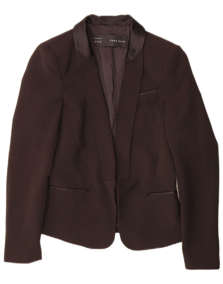 Zara Womens Blazer Jacket UK 6 XS Black