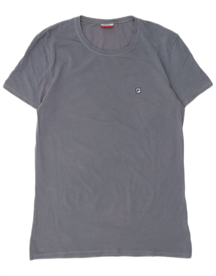 Fila Mens T-Shirt Top Large Blue Cotton