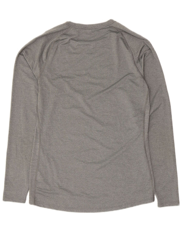 Nike Mens Dri Fit Top Long Sleeve XL Grey Polyester