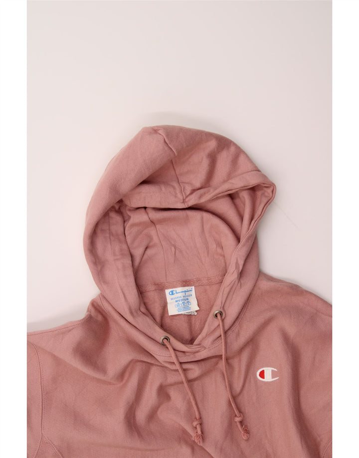 CHAMPION Womens Hoodie Jumper UK 14 Medium Pink Cotton Vintage Champion and Second-Hand Champion from Messina Hembry 