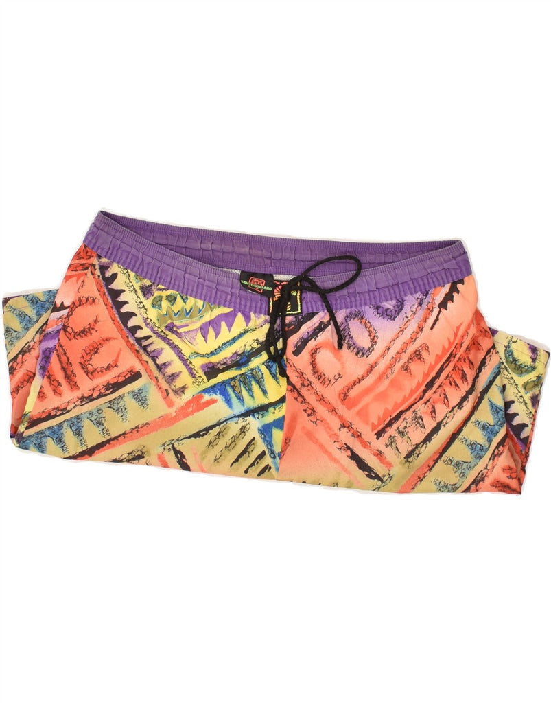 SANTO STEFANO Mens Swimming Shorts IT 48 Medium Multicoloured Polyester | Vintage Santo Stefano | Thrift | Second-Hand Santo Stefano | Used Clothing | Messina Hembry 