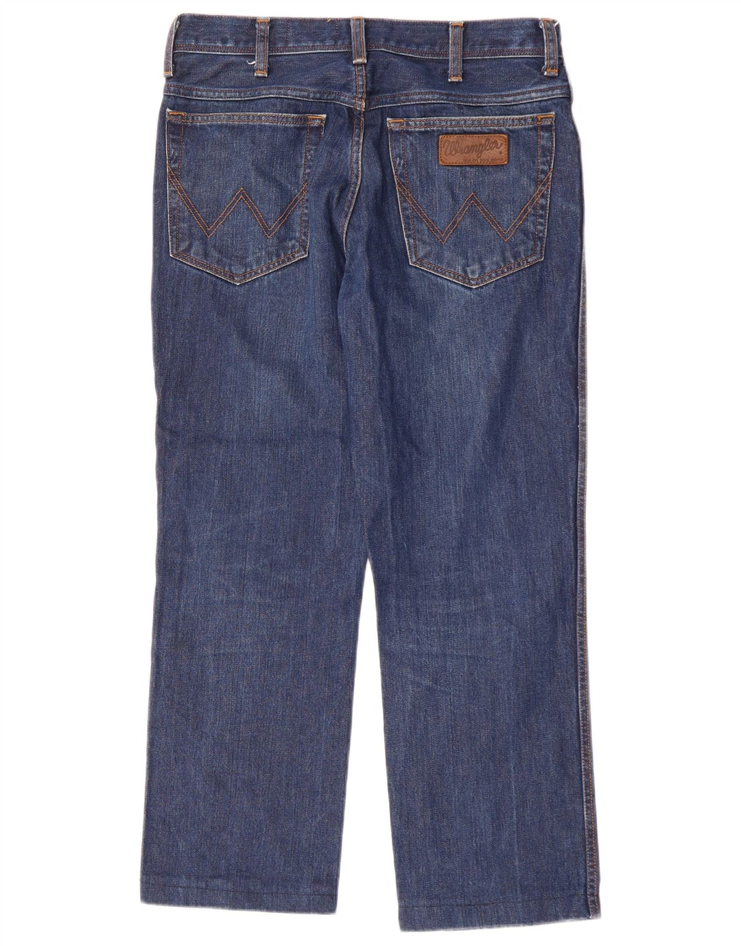 Wrangler Mens Texas Straight Jeans W32 L27 Blue Cotton