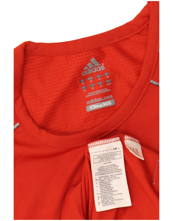 Adidas Mens Vest Top Medium Red Polyester