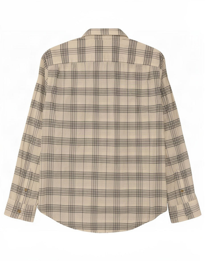 Levi's Mens Standard Fit Shirt Medium White Check Cotton