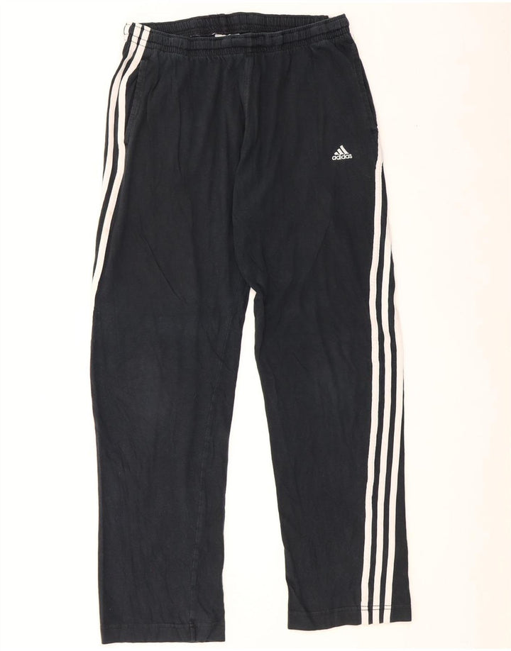 Adidas Mens Tracksuit Trousers XL Black Cotton Comics