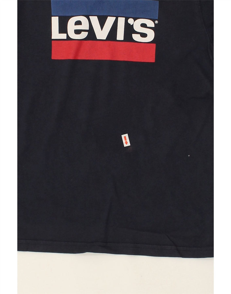 LEVI'S Boys Graphic T-Shirt Top 11-12 Years Black Cotton | Vintage Levi's | Thrift | Second-Hand Levi's | Used Clothing | Messina Hembry 