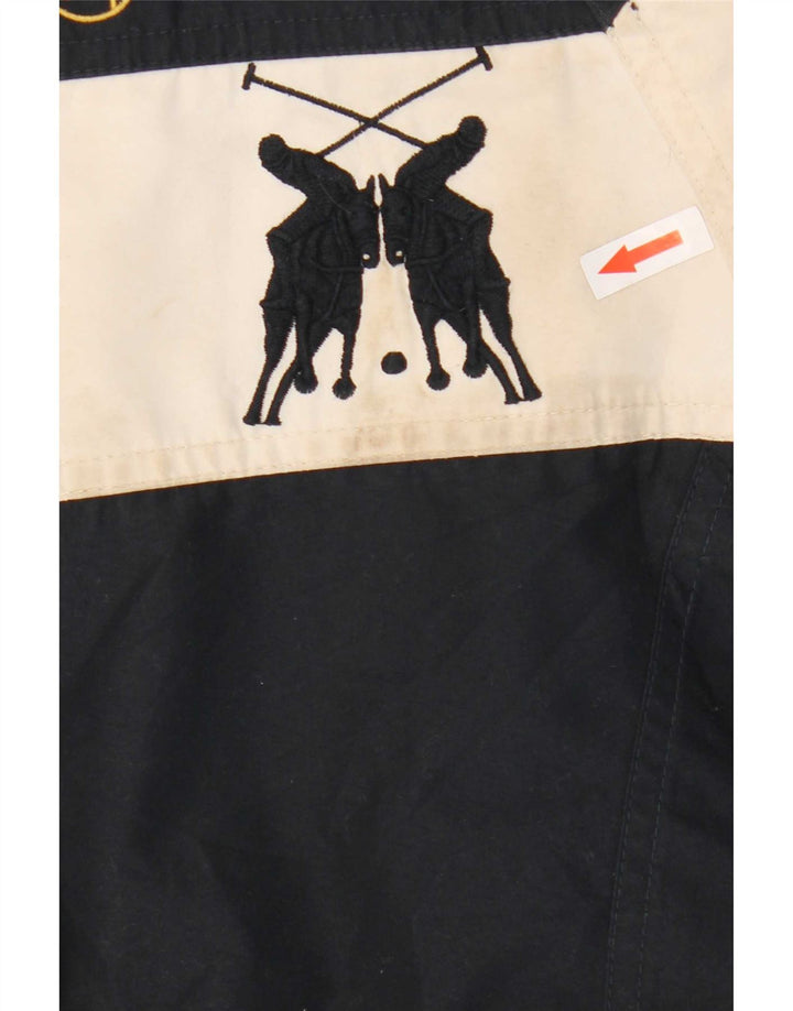 Joules Womens Graphic Ski Jacket UK 8 Small Navy Blue