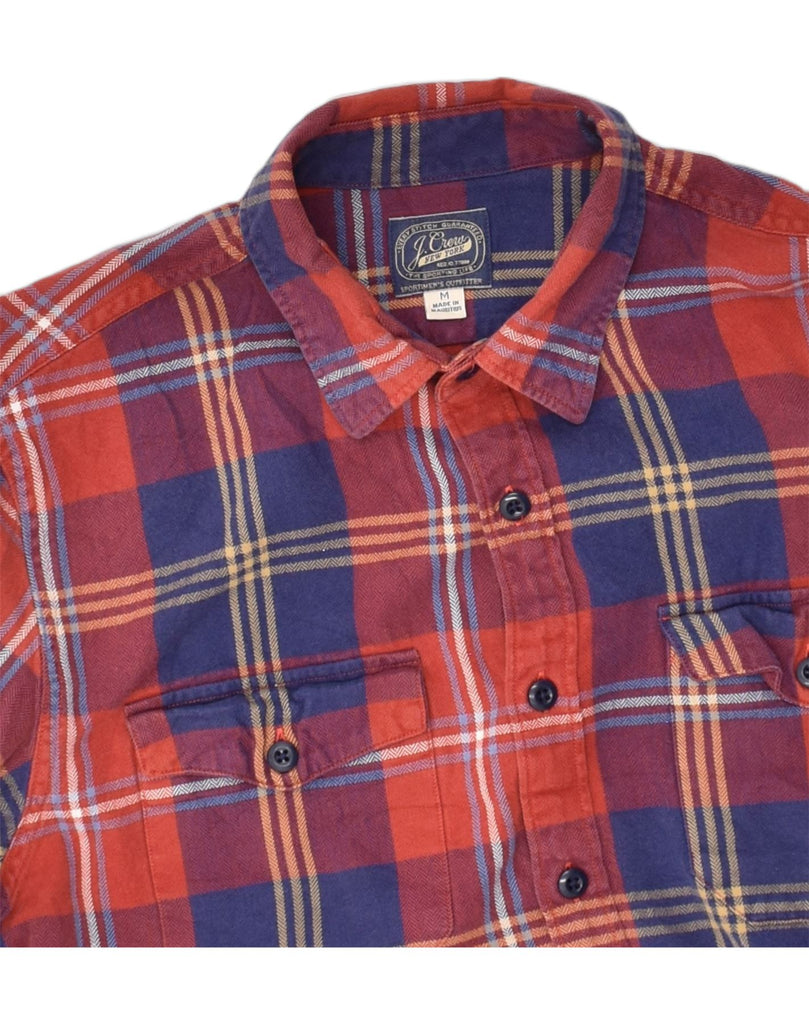 J. CREW Mens Shirt Medium Red Check Cotton | Vintage J. Crew | Thrift | Second-Hand J. Crew | Used Clothing | Messina Hembry 