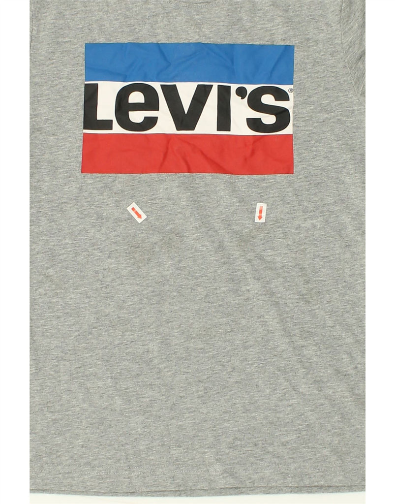 LEVI'S Boys Graphic T-Shirt Top 11-12 Years Grey Cotton | Vintage Levi's | Thrift | Second-Hand Levi's | Used Clothing | Messina Hembry 