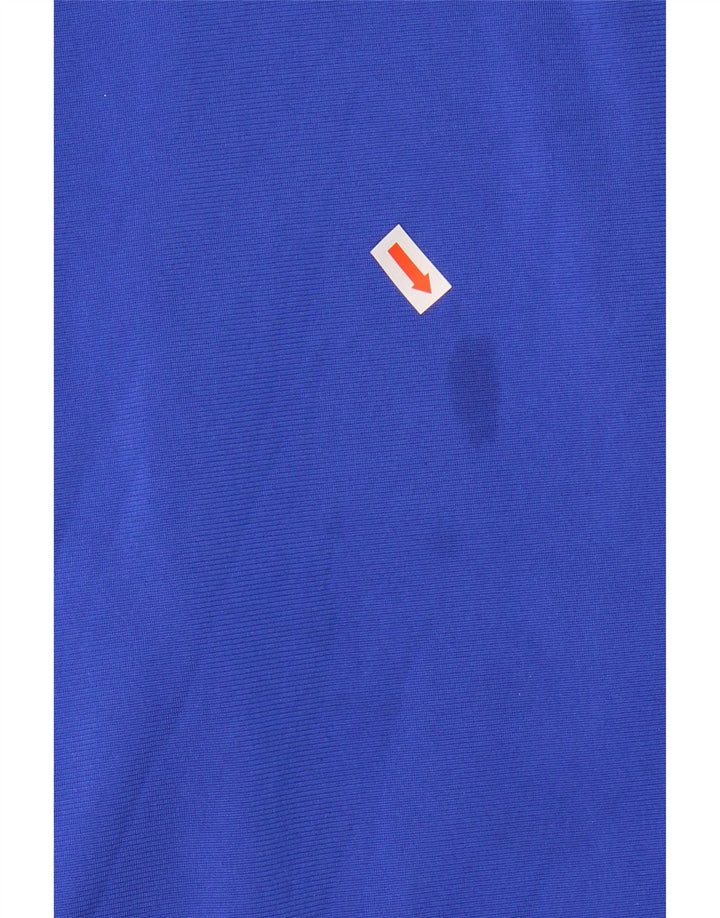 ADIDAS Mens Tracksuit Top Jacket Medium Blue Colourblock Polyester