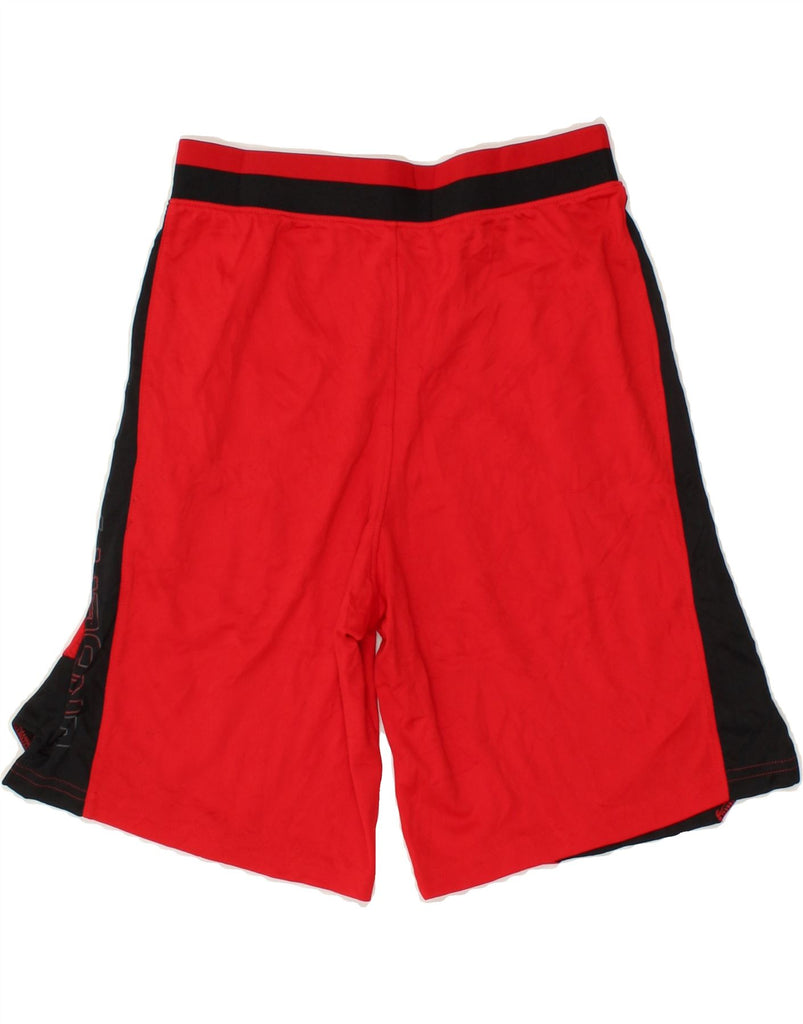 UNDER ARMOUR Boys Graphic Sport Shorts 11-12 Years Large Red Colourblock | Vintage Under Armour | Thrift | Second-Hand Under Armour | Used Clothing | Messina Hembry 