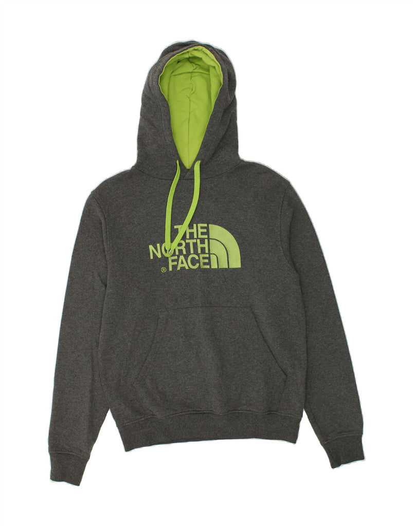 THE NORTH FACE Womens Graphic Hoodie Jumper UK 10 Small Grey Cotton | Vintage The North Face | Thrift | Second-Hand The North Face | Used Clothing | Messina Hembry 