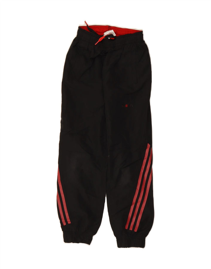ADIDAS Boys Tracksuit Trousers Joggers 9-10 Years  Black Polyester Vintage Adidas and Second-Hand Adidas from Messina Hembry 