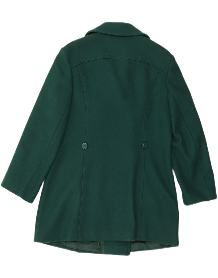 RALPH Womens Double Breasted Coat IT 42 Medium Green