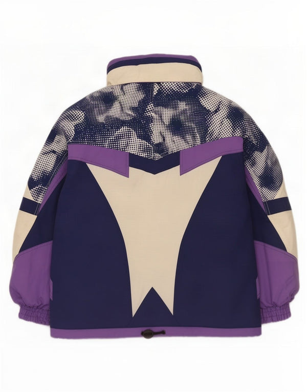 Fila Womens Oversized Ski Jacket IT 42 Medium Multicoloured Colourblock