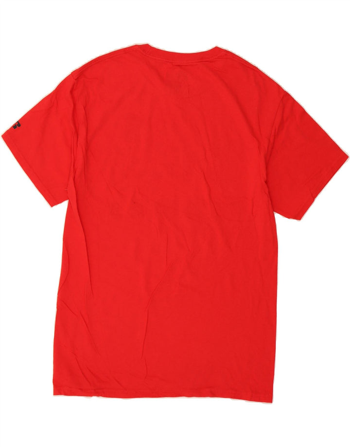 RUSSELL ATHLETIC Mens Graphic T-Shirt Top UK 38/40 Medium Red Vintage Russell Athletic and Second-Hand Russell Athletic from Messina Hembry 