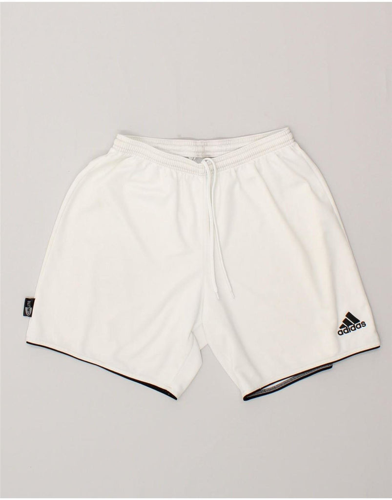 ADIDAS Mens Climalite Sport Shorts Medium White Polyester | Vintage Adidas | Thrift | Second-Hand Adidas | Used Clothing | Messina Hembry 