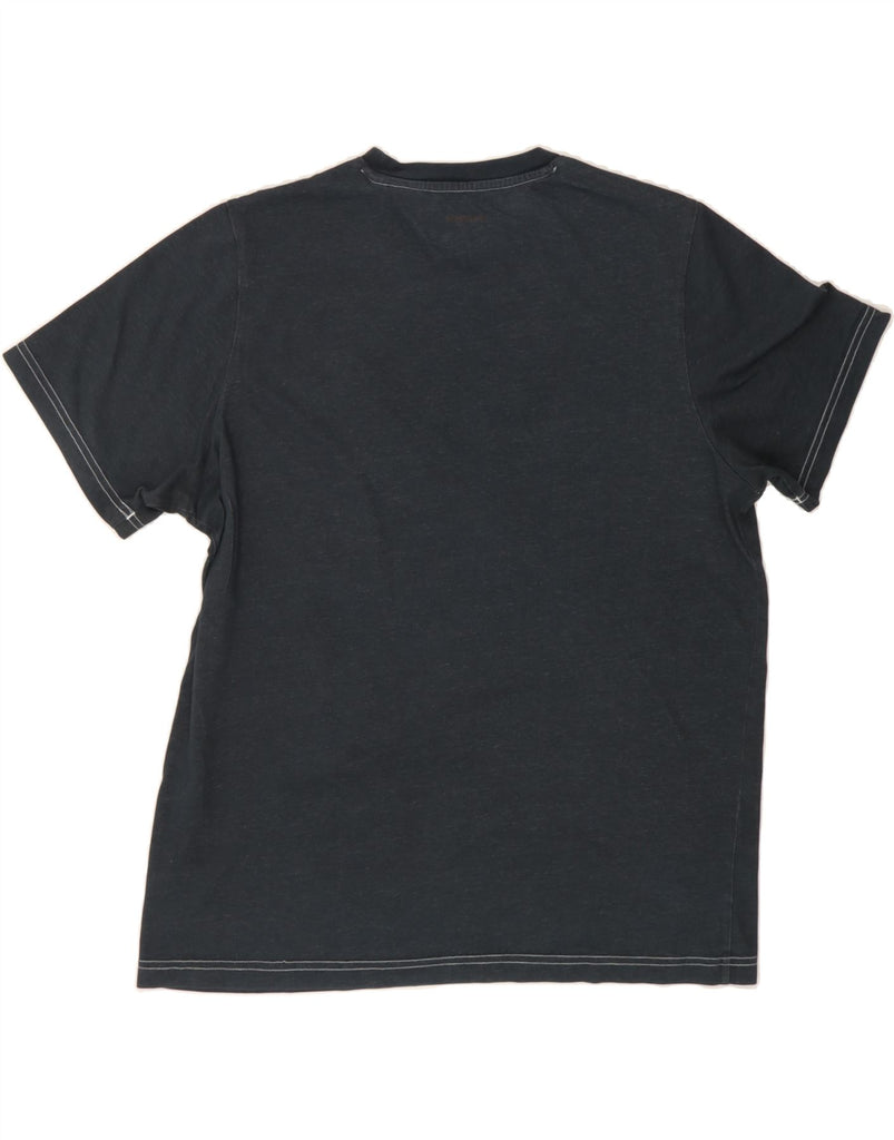 ADIDAS Mens Aeroready Graphic T-Shirt Top Large Black Cotton Vintage Adidas and Second-Hand Adidas from Messina Hembry 