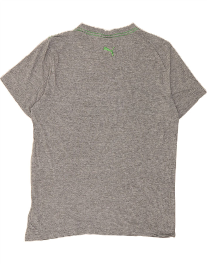 PUMA Mens Graphic T-Shirt Top Medium Grey Cotton Vintage Puma and Second-Hand Puma from Messina Hembry 