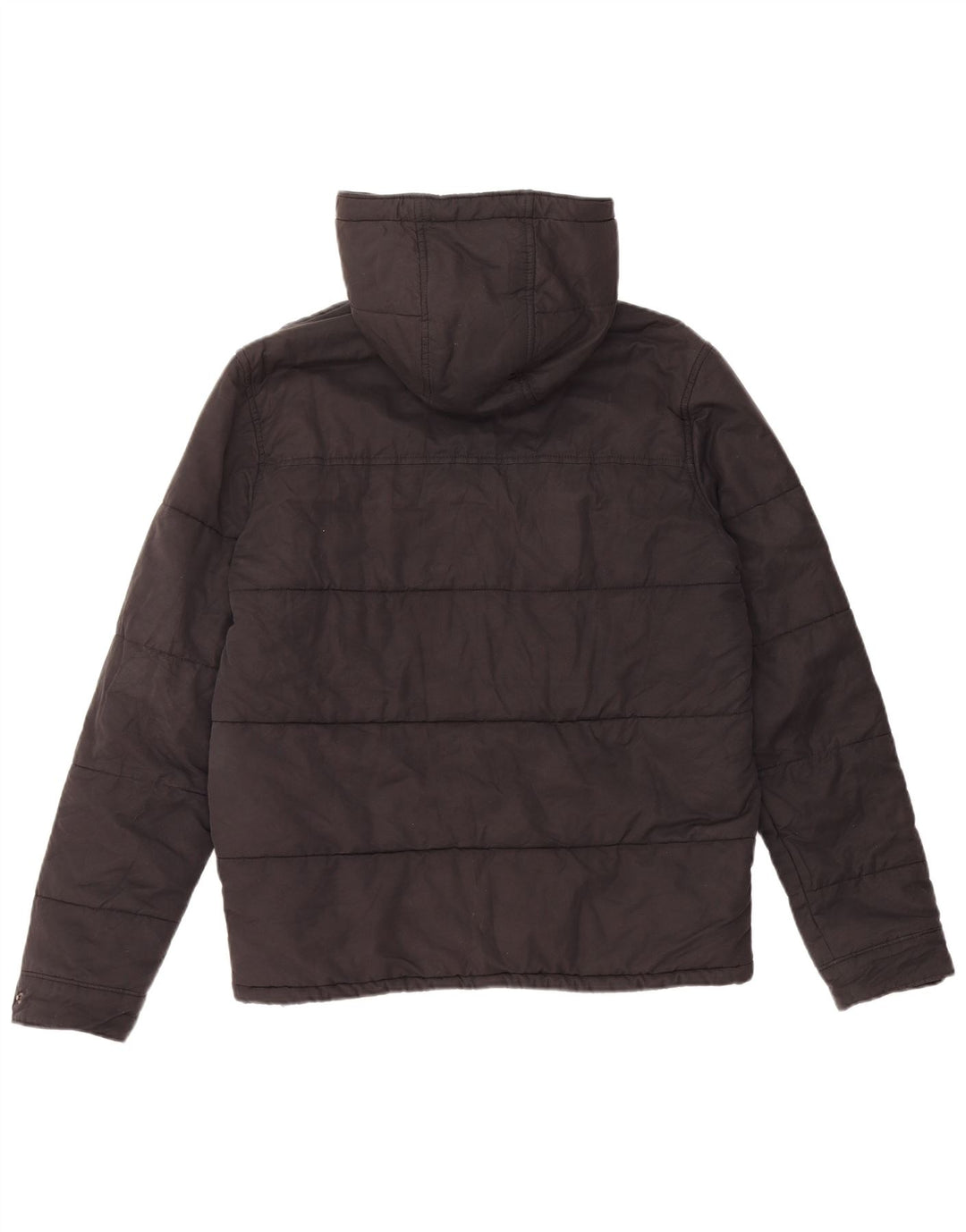 Levi's Mens Hooded Padded Jacket UK 38 Medium Black Cotton