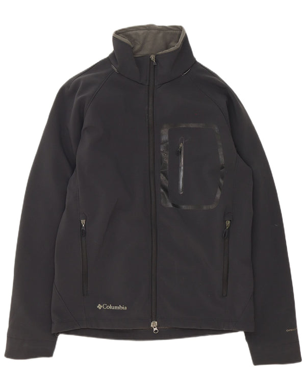 Columbia Mens Titanium Windbreaker Jacket UK 38 Medium Black Polyester