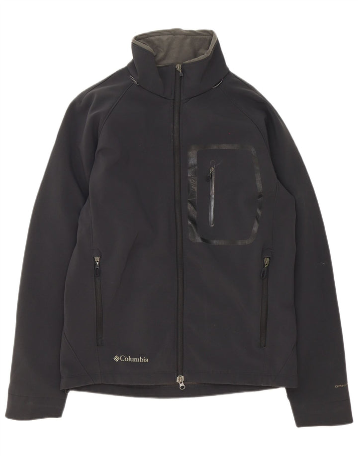 Columbia Mens Titanium Windbreaker Jacket UK 38 Medium Black Polyester