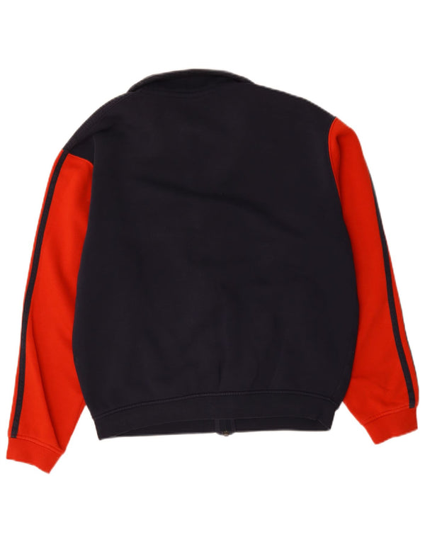 Adidas Mens Loose Fit Tracksuit Top Jacket Small Navy Blue Colourblock