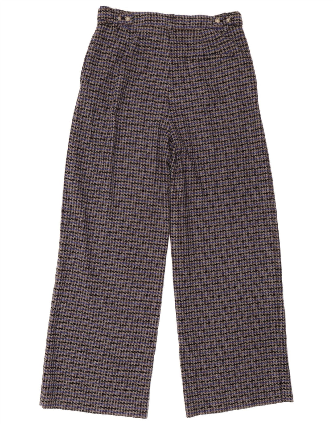 Marks & Spencer Womens Suit Trousers UK 14 Large W34 L32 Grey Houndstooth