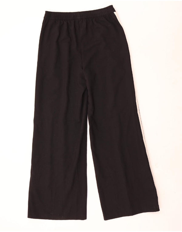 Marks & Spencer Womens High Waist Casual Trousers UK 10 Small W28 L30 Black