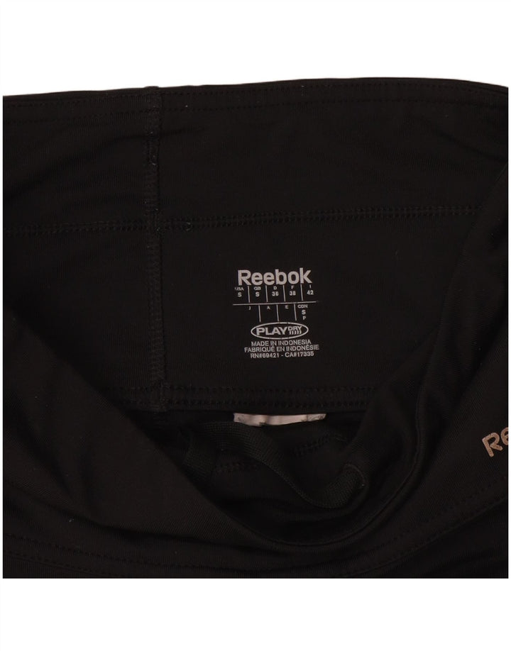 REEBOK Womens Leggings UK 10 Small  Black