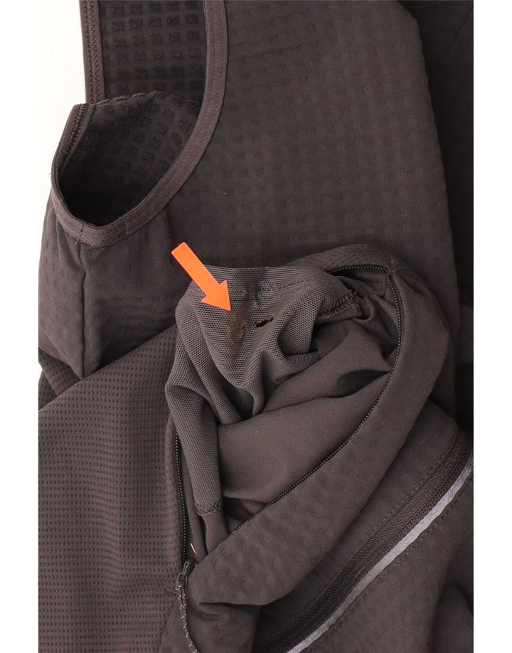 Lululemon Mens Sleeveless Tracksuit Top Jacket Medium Grey
