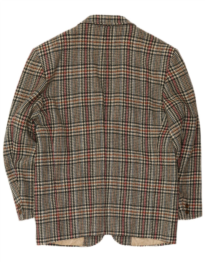 Vintage Mens 2 Button Blazer Jacket IT 48 Medium Multicoloured Houndstooth