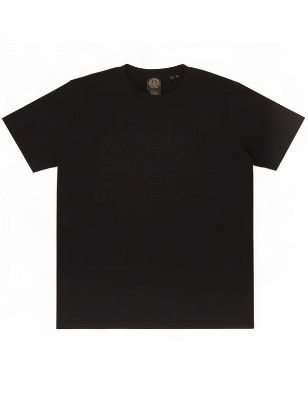 Superdry Mens Graphic T-Shirt Top 2XL Black