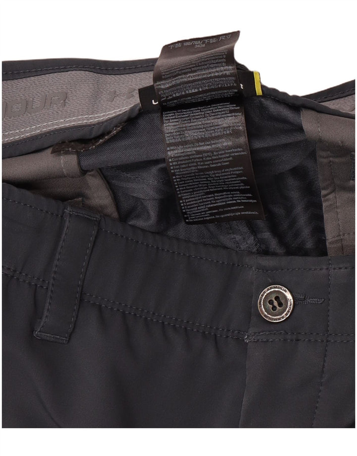 Under Armour Mens Regular Chino Trousers W34 L34 Grey Polyester