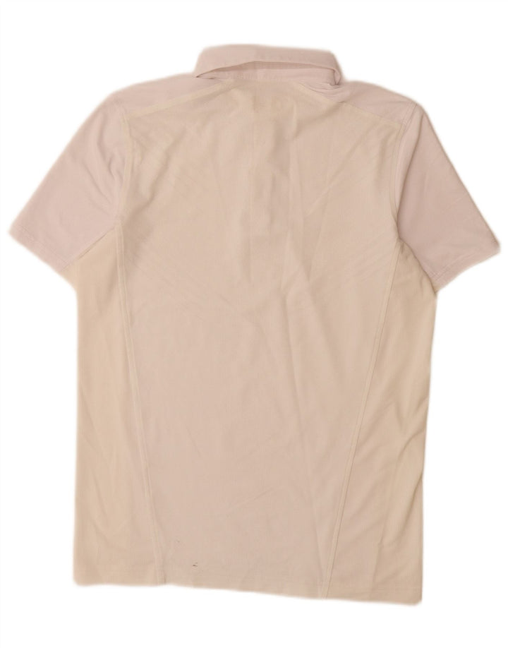 UNDER ARMOUR Mens Polo Shirt Medium Pink Colourblock