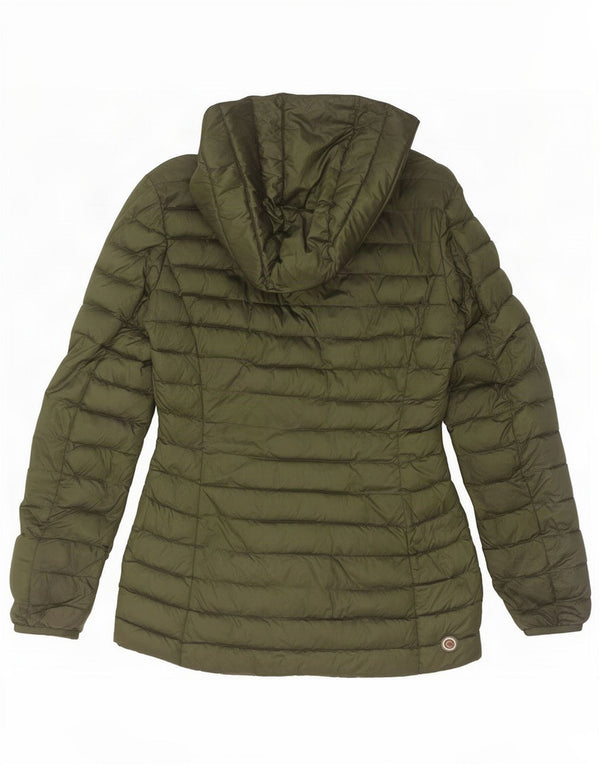 Colmar Womens Hooded Padded Jacket IT 42 Medium Green