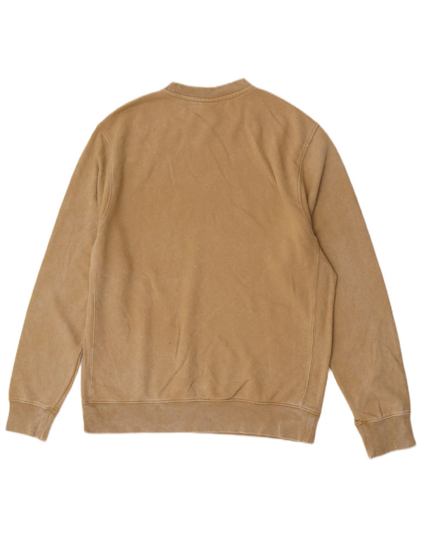 Nike Mens Graphic Sweatshirt Jumper Medium Brown Cotton