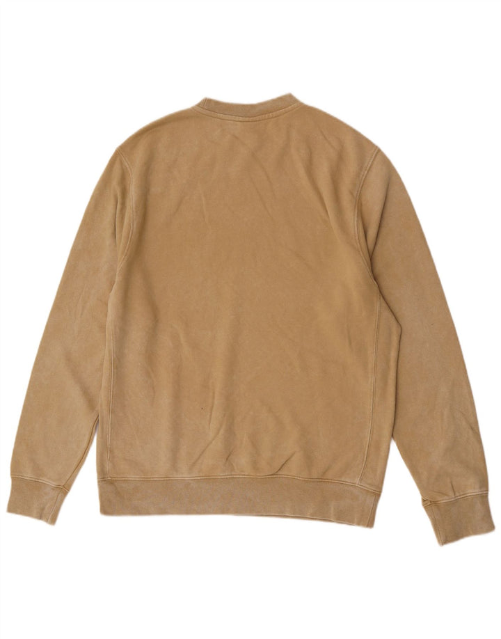 Nike Mens Graphic Sweatshirt Jumper Medium Brown Cotton