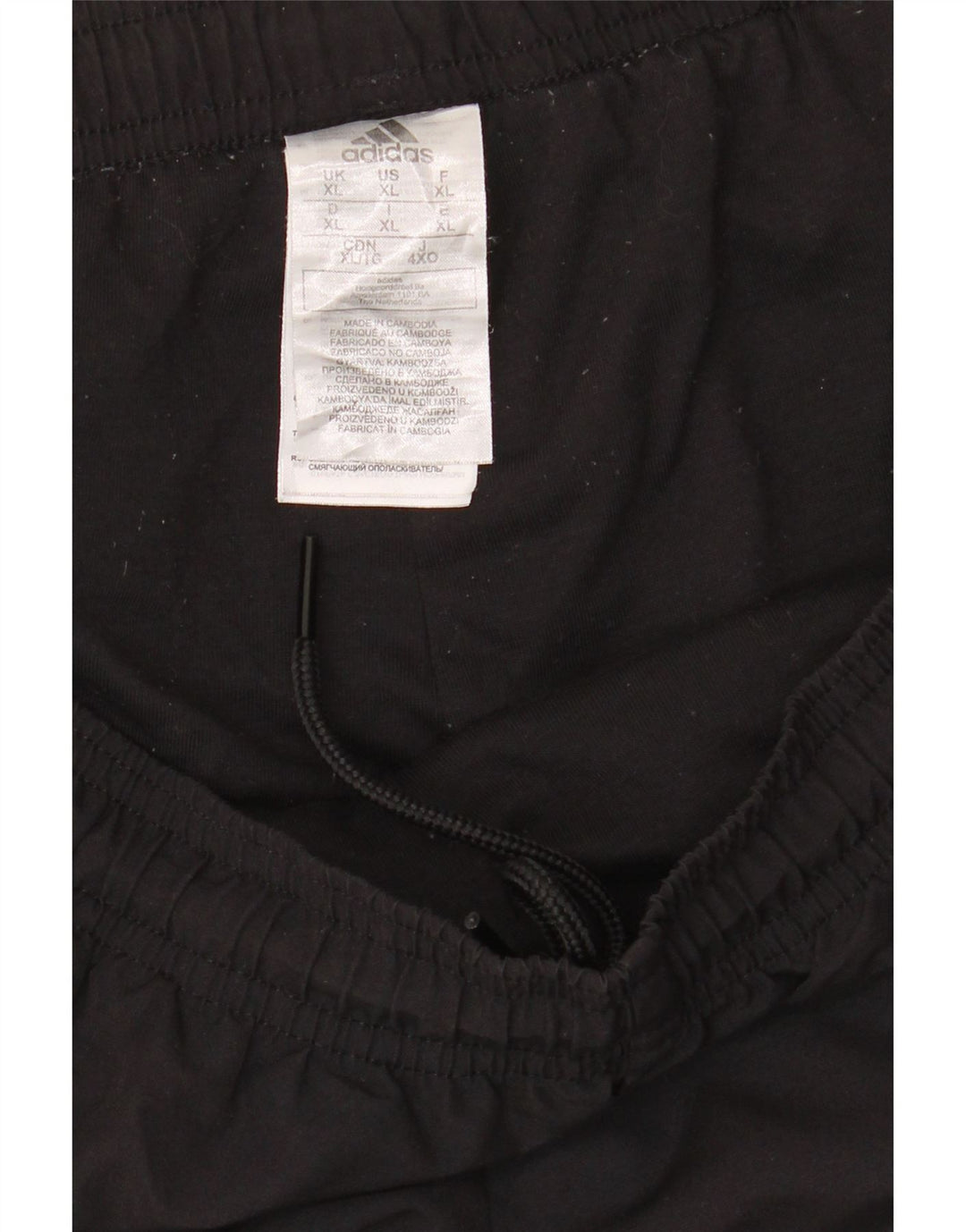 ADIDAS Mens Tracksuit Trousers Joggers XL  Black Polyester