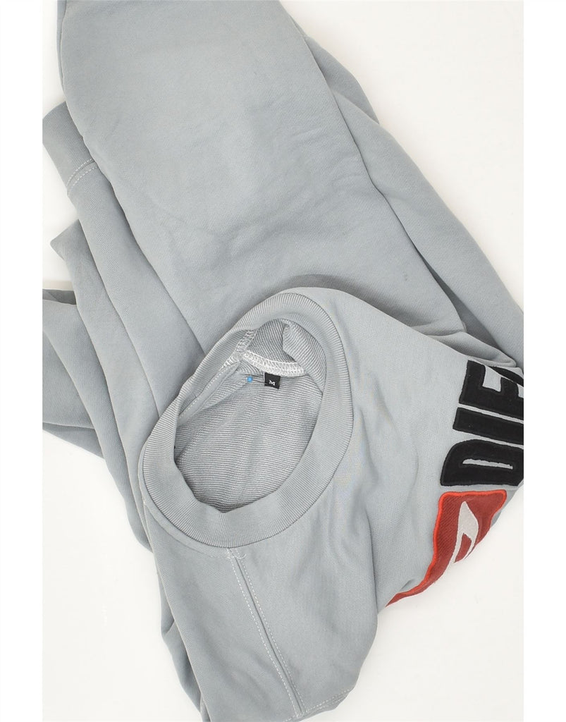 DIESEL Mens Graphic Sweatshirt Jumper Medium Grey Cotton | Vintage Diesel | Thrift | Second-Hand Diesel | Used Clothing | Messina Hembry 