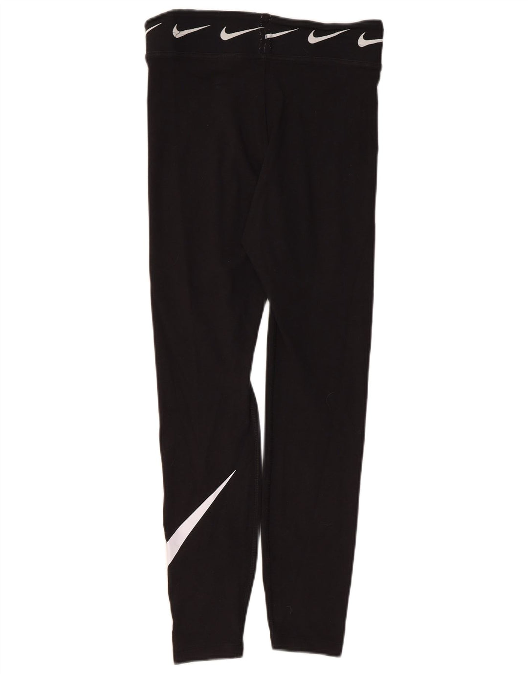 Nike Womens Graphic Leggings UK 10 Small Black Cotton