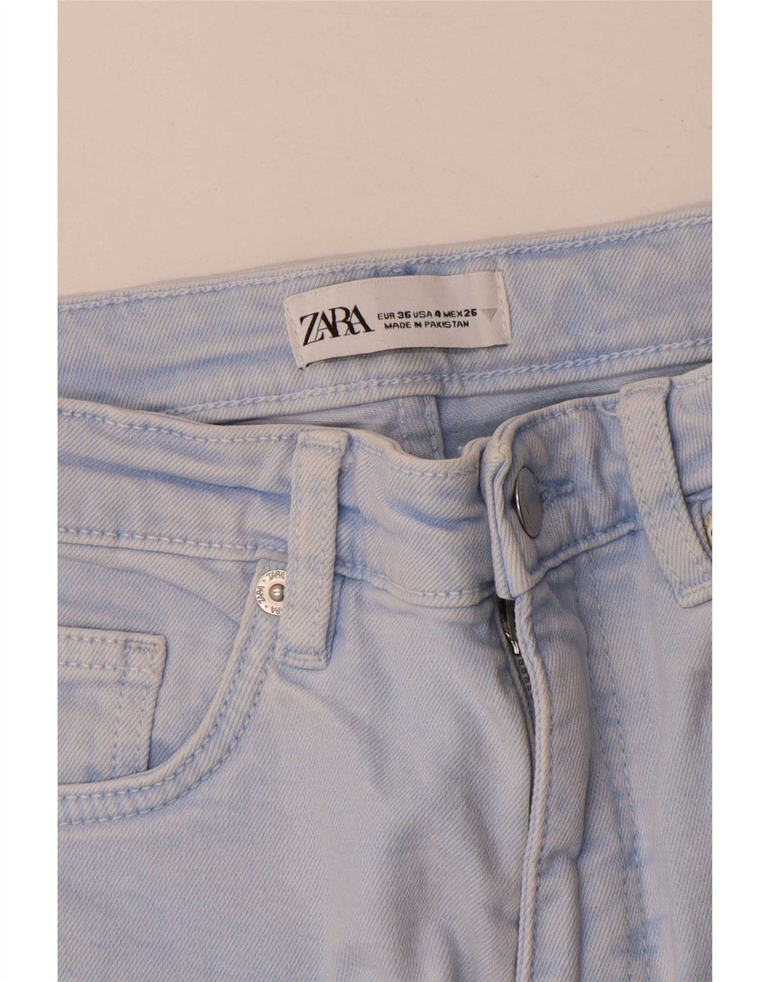 Zara Womens Bootcut Jeans EU 36 XS W26 L28 Blue Cotton