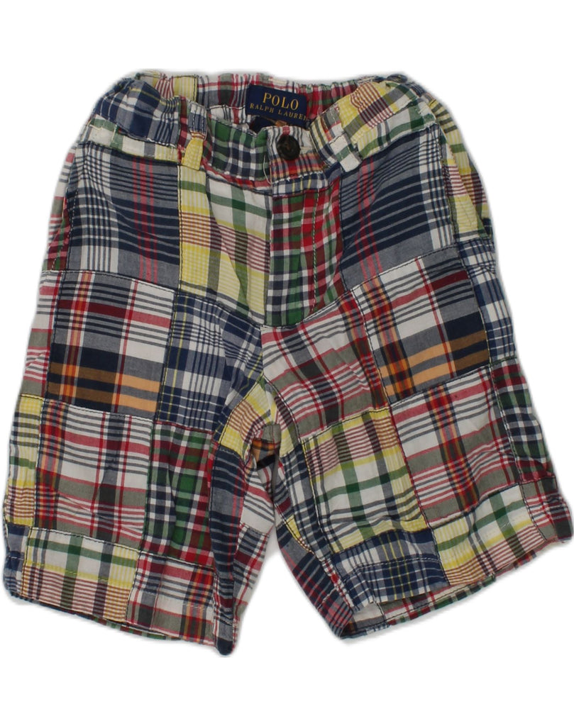 POLO RALPH LAUREN Girls Chino Shorts 4-5 Years W20 Multicoloured Check | Vintage Polo Ralph Lauren | Thrift | Second-Hand Polo Ralph Lauren | Used Clothing | Messina Hembry 