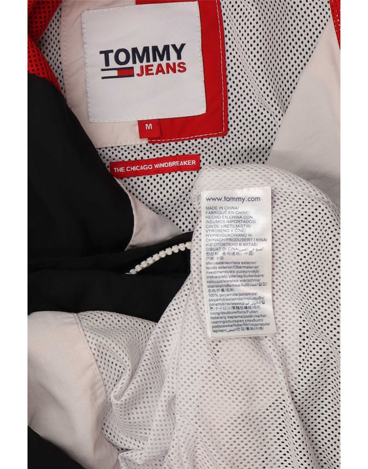 Tommy Hilfiger Mens Windbreaker Jacket UK 38 Medium White Colourblock