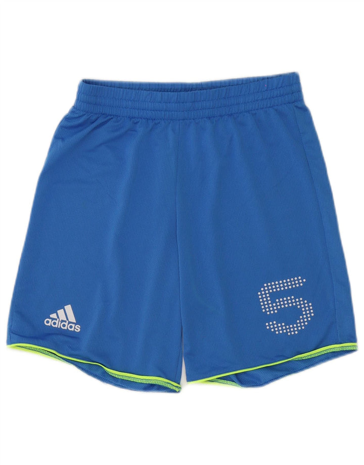 Adidas Mens Graphic Sport Shorts Small Blue Polyester