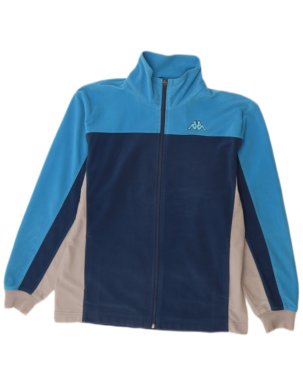 KAPPA Mens Tracksuit Top Jacket Small Blue Colourblock Polyester