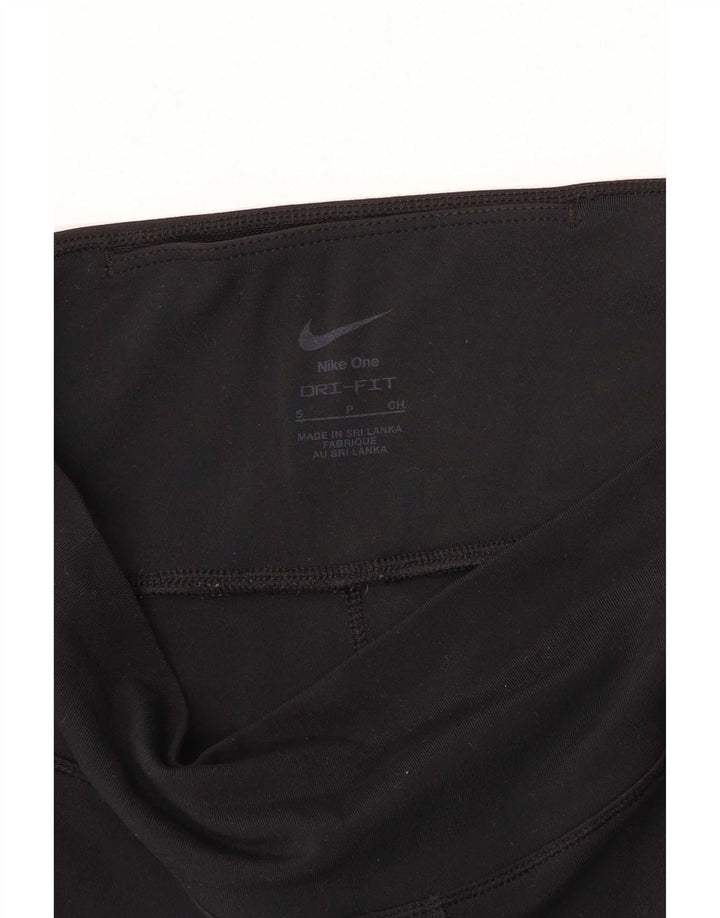 Nike Womens Dri Fit Leggings UK 10 Small Black