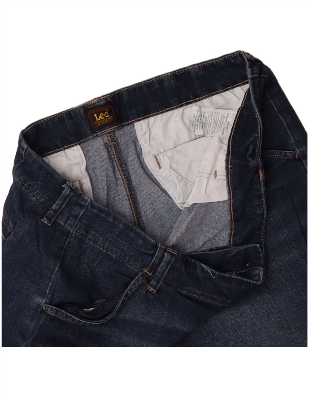 LEE Womens Denim Shorts US 18 2XL W36  Blue Cotton