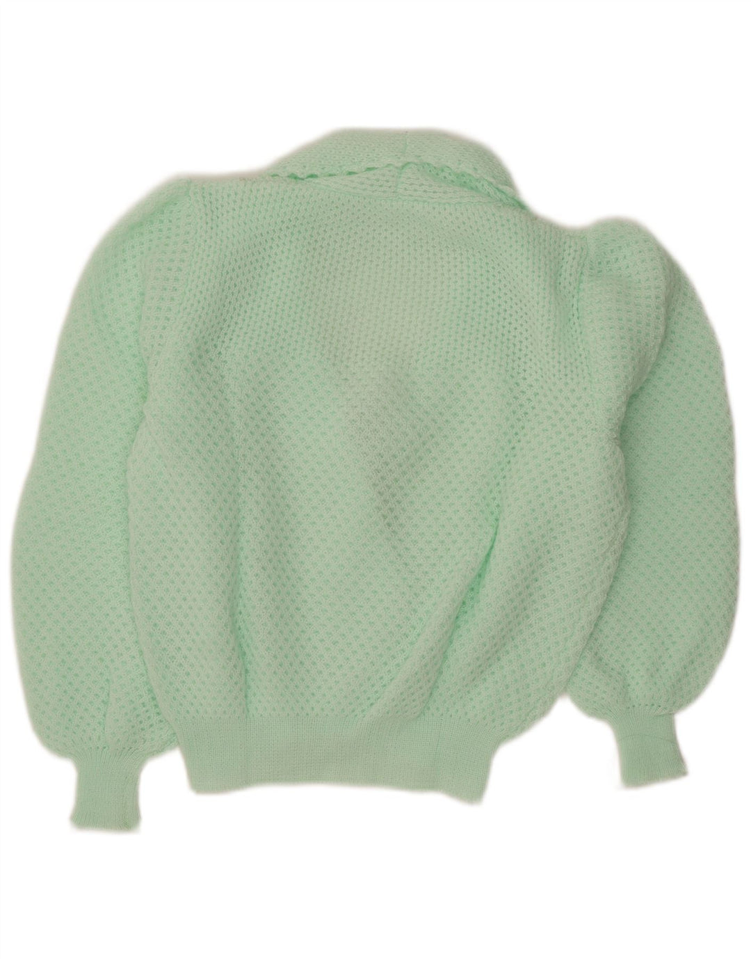 Vintage Womens Cardigan Sweater UK 14 Medium Turquoise